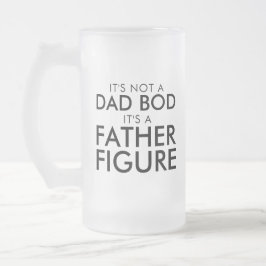 Pappa Bod Far Figur Frostat Ölglas