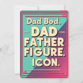 Pappa Bod, Far Figur, Icon. - Far dag Inbjudningar