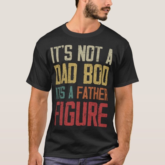 Pappa Bod Far Figur Retro Funny Quote Tee (Framsida)