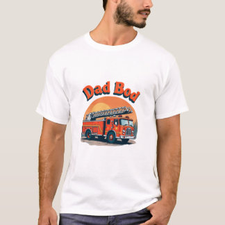 Pappa Bod Fire Lastbil T-Shirt - Lustigt