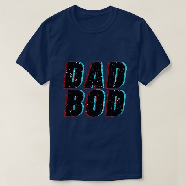 Pappa Bod Glitter T-Shirt (Design framsida)