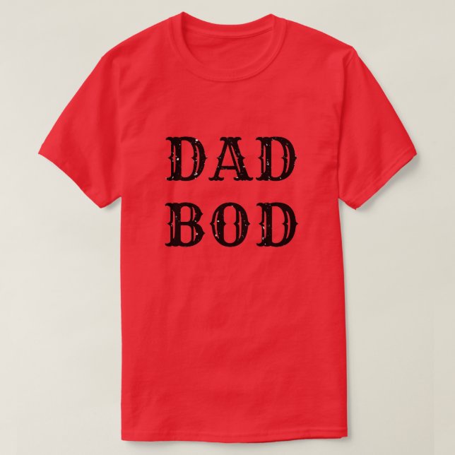 Pappa Bod Glitter T-Shirt (Design framsida)