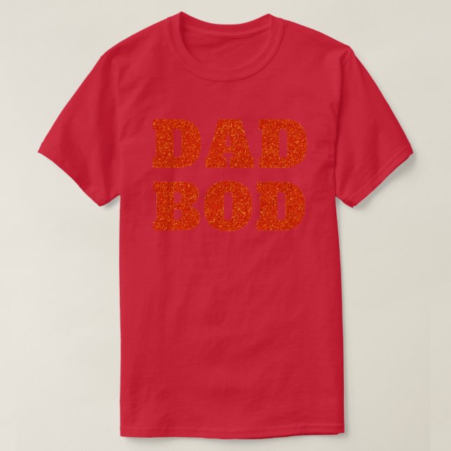 Pappa Bod Glitter T-Shirt (Design framsida)