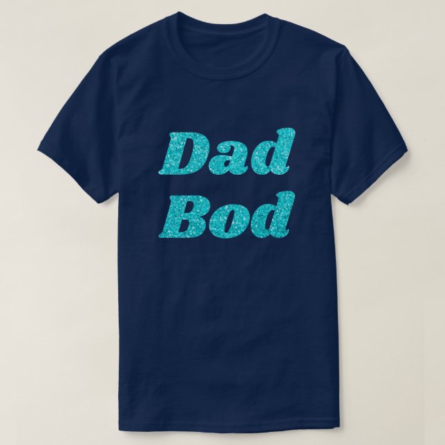 Pappa Bod Glitter T-Shirt (Design framsida)