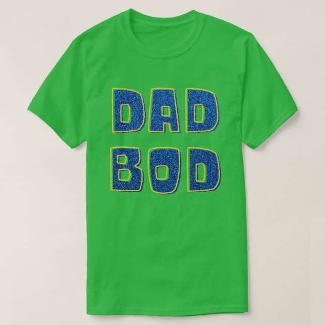 Pappa Bod Glitter T-Shirt (Design framsida)