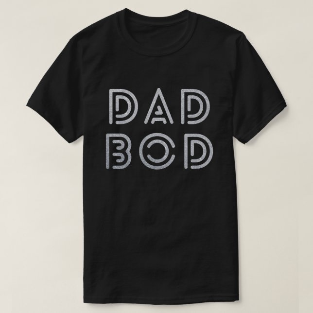 Pappa Bod Glitter T-Shirt (Design framsida)
