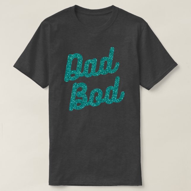 Pappa Bod Glitter T-Shirt (Design framsida)