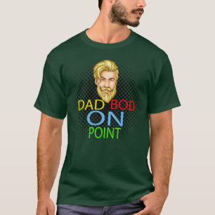 Pappa bod på punkt t shirt