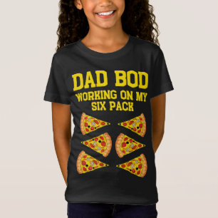 Pappa Bod som arbetar med mitt sexpaket, roligt Pi T Shirt