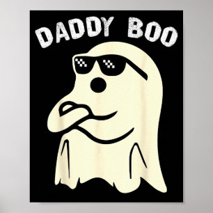 Pappa Boo Halloween Familj Matchande Kostym Spöke Poster