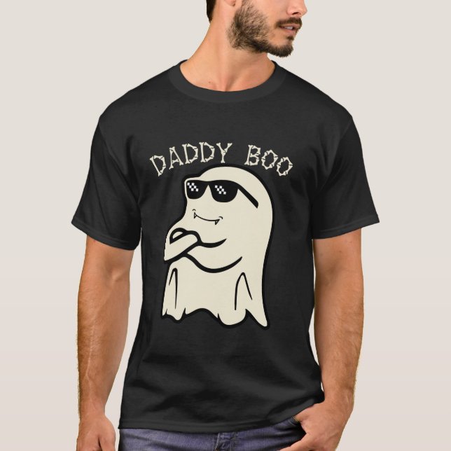 Pappa Boo Halloween Family Matching Costume Ghost T Shirt (Framsida)