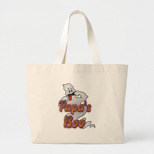 Pappa Boo Halloween Ghost Jumbo Tygkasse (Framsidan)