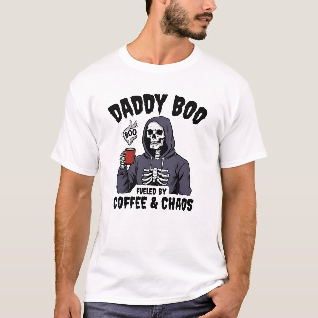 Pappa Boo Halloween Manar T-Shirts Matching (Framsida)