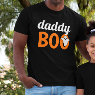Pappa Boo Orange Black Halloween Family Matching T Shirt