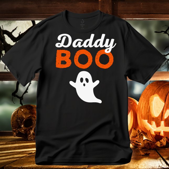 Pappa Boo Orange Cute Halloween-familjmatchning T Shirt (Skapare uppladdad)