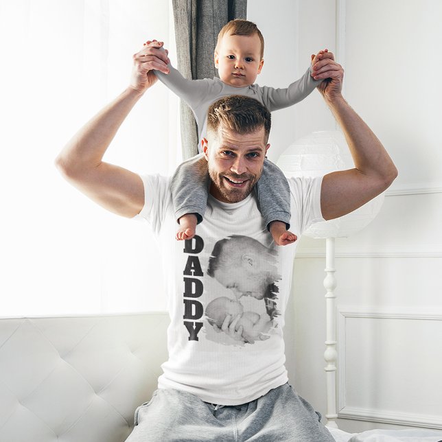 Pappa Borrade Effekt Foto T Shirt (Skapare uppladdad)