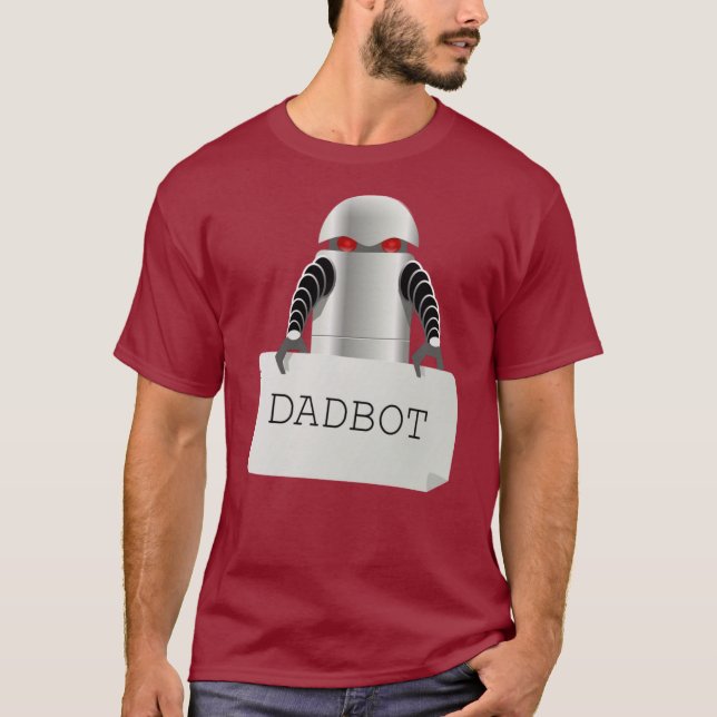 Pappa Bot Robot T Shirt (Framsida)