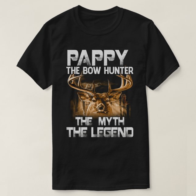 PAPPA Bow Hunter Myth the Legend Hunting T Shirt (Design framsida)