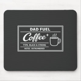 Pappa Bränsle Kaffe – Svart & Stark Fars Dag Musmatta