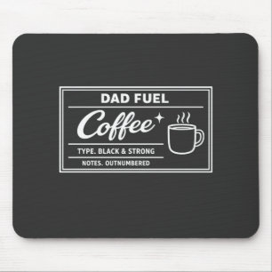 Pappa Bränsle Kaffe – Svart & Stark Fars Dag Musmatta