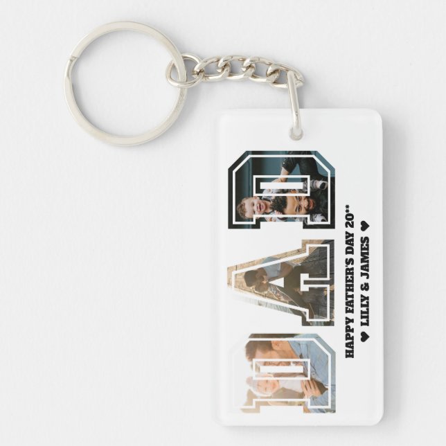 PAPPA Brev Cutout Photo Collage Fars dag (Framsidan)