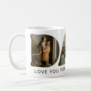 Pappa brev fotokollage kaffemugg
