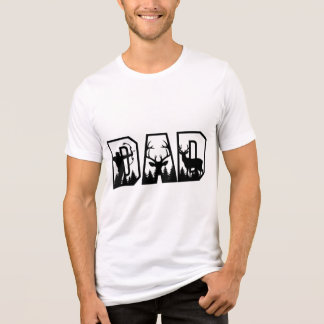 Pappa Brev Silhouette Hjort Hunting T-Shirt