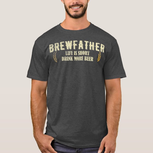 Pappa Brew fars dag Craft Beer Brewer T Shirt (Framsida)