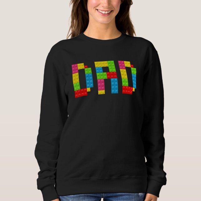 Pappa Brick Builder  Block Mästare Byggare T Shirt (Framsida)