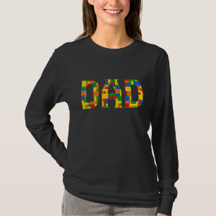 Pappa Brick Builder blockerar Master Builder Far D T Shirt