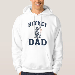 Pappa Bucket Fiske Vintage Gravyr Design_1 Hoodie