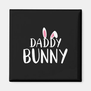Pappa Bunny Påsk Gravid Mamma Matching par Magnet