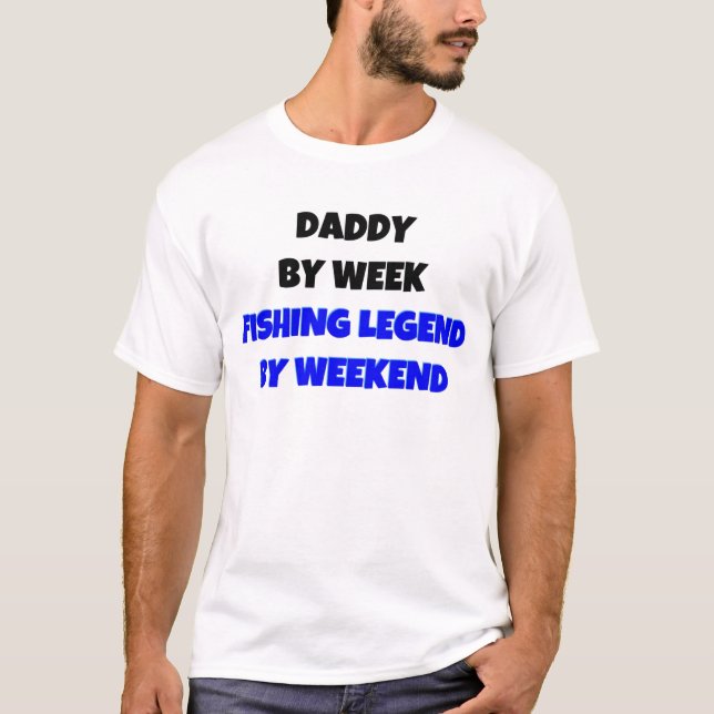 Pappa by Week Fishing Legend by Helg T Shirt (Framsida)