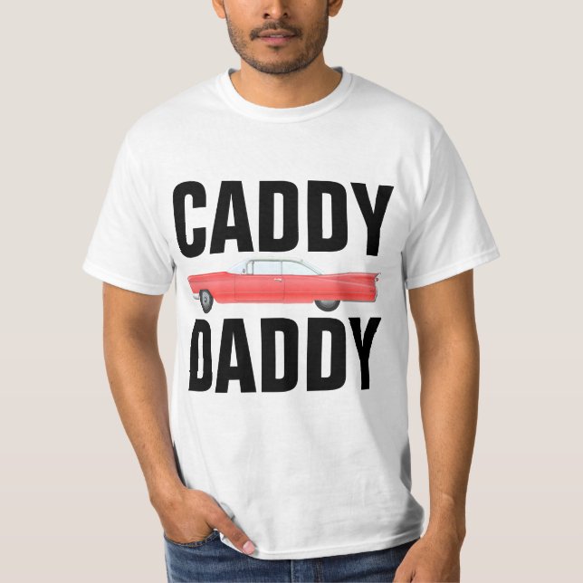 PAPPA CADDY DADDY CLASSIC CAR T-Shirts (Framsida)