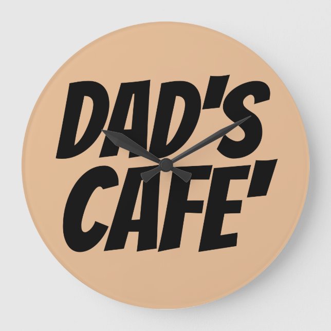 PAPPA CAFE' WALL CLOCKS STOR KLOCKA (Framsida)