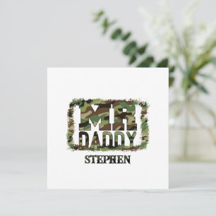 Pappa Camouflage Design med eget namn