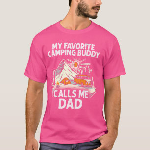 Pappa Camper My Favorite Camping Buddies Ring mig T Shirt