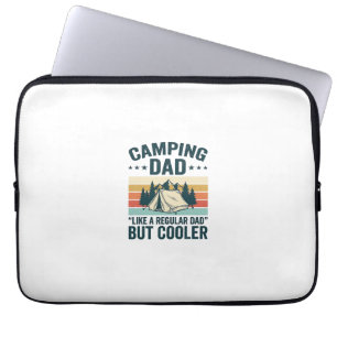 Pappa Camping Retro Vintage Utomhus Vektorskorta D Laptop Fodral