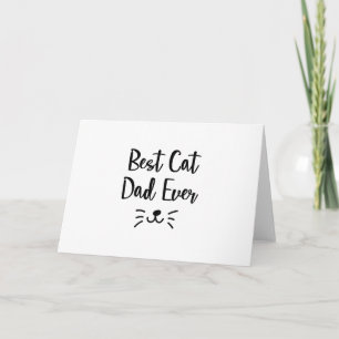 Pappa Cat Fars dag Cat Lover Pet Kärlek Kort