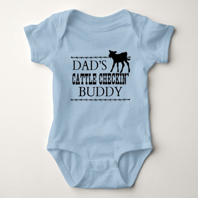 PAPPA CATTLE CHECKING BUDDY T SHIRT (Framsida)