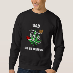 Pappa Cbd Oil Awareness Leopard Buffalo Play Famil Lång Ärmad Tröja