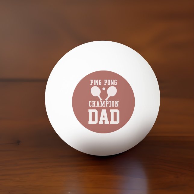 Pappa Champion Sporty Monogrammed Ping Pong Boll (Perfect ping pong ball for your dad (or mom) check out the matching paddle!)