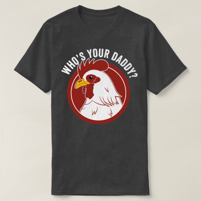 Pappa Chicken Pappa Farmer Funny Chicken Älskare T Shirt (Design framsida)