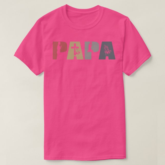 Pappa Christian Fars dag Gift Jesus T Shirt (Design framsida)