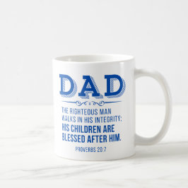 PAPPA - Christian Fars dag Proverbs 20:7 Kaffemugg