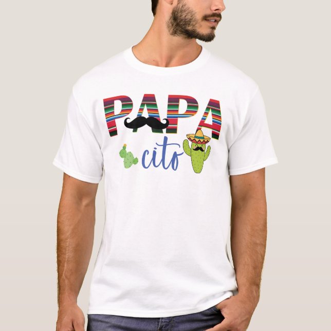 Pappa Cito Mexican Fiesta Pappa T-Shirt (Framsida)