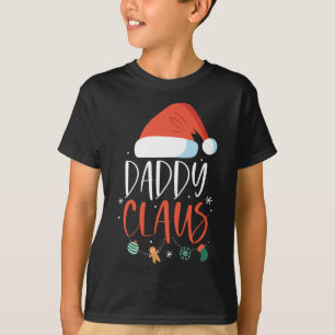 Pappa Claus Funny-familjens juljul Par Santa X T Shirt