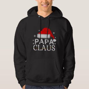 Pappa Claus Funny julfamilj matchande Pappa Hoodie