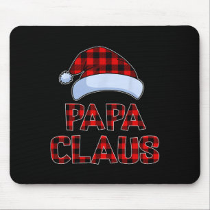 Pappa Claus jul - matchning av Ljus Pajama-familje Musmatta