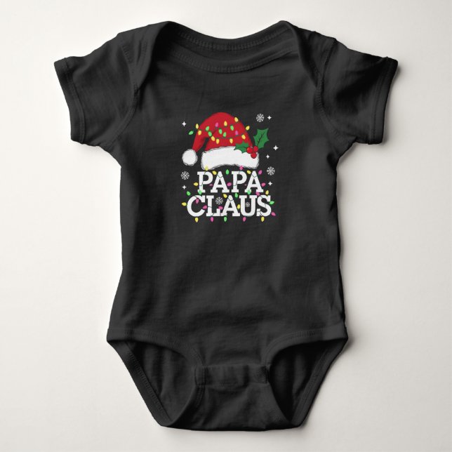 Pappa Claus jul - matchning av Ljus Pajama-familje T Shirt (Framsida)